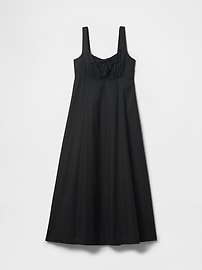 Linen-Blend Maxi Dress