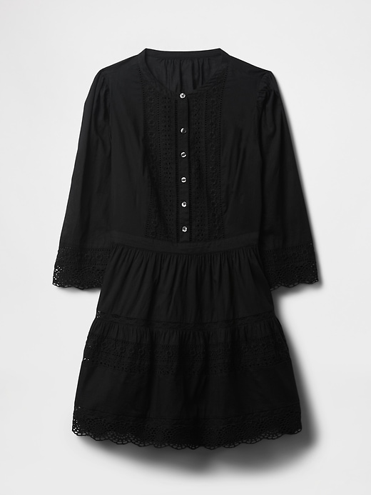 Image number 7 showing, Lace-Trim Mini Dress