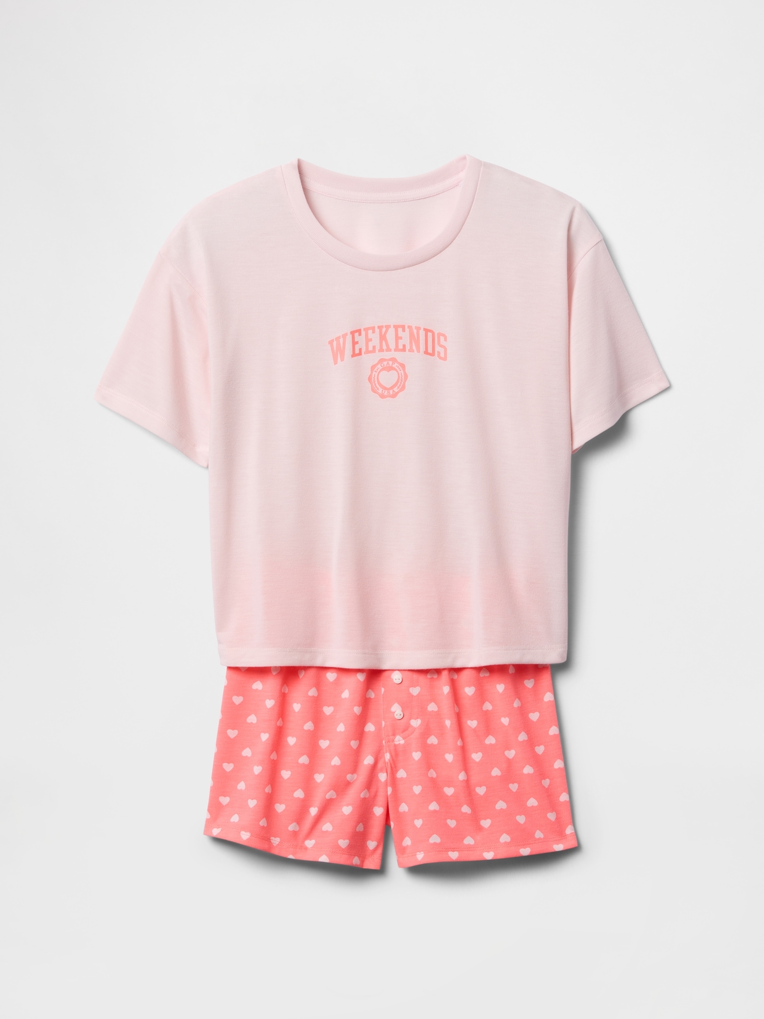 Kids Recycled PJ Short Set