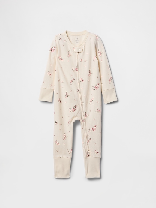 Image number 1 showing, Baby Organic Cotton Convertible One-Piece