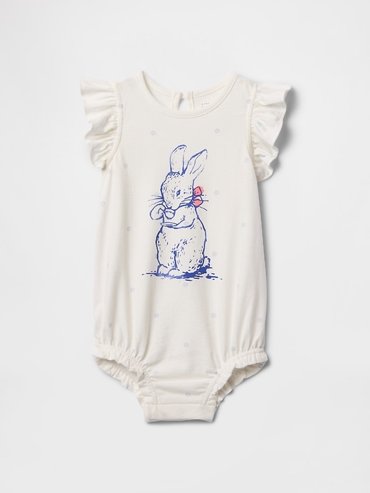 Image number 1 showing, Baby Peter Rabbit™ Organic Cotton Bubble Shorty