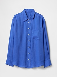 View large product image 55 of 62. 100% Linen Oversized Shirt