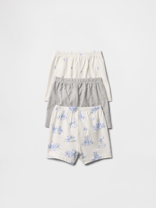 Image number 2 showing, Baby Peter Rabbit™ First Favorites Organic Cotton Pull-On Shorts (3-Pack)