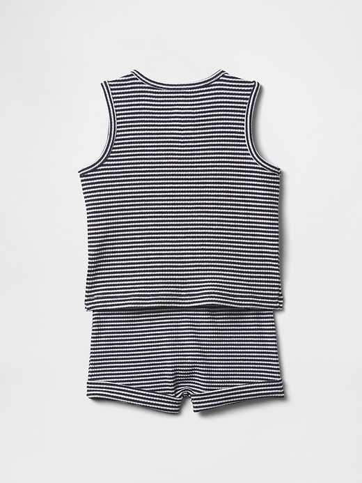 Baby TinyRib Henley Outfit Set