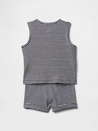 Baby TinyRib Henley Outfit Set