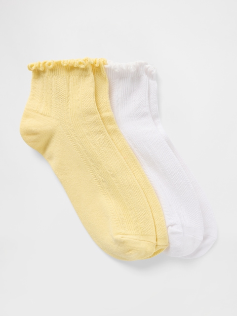 Ruffle Ankle Socks (2-Pack)