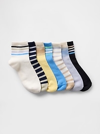 View large product image 1 of 1. Kids Quarter Crew Socks (7-Pack)