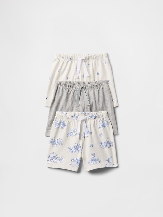 Image number 1 showing, Baby Peter Rabbit™ First Favorites Organic Cotton Pull-On Shorts (3-Pack)