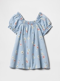Baby Floral Denim Dress
