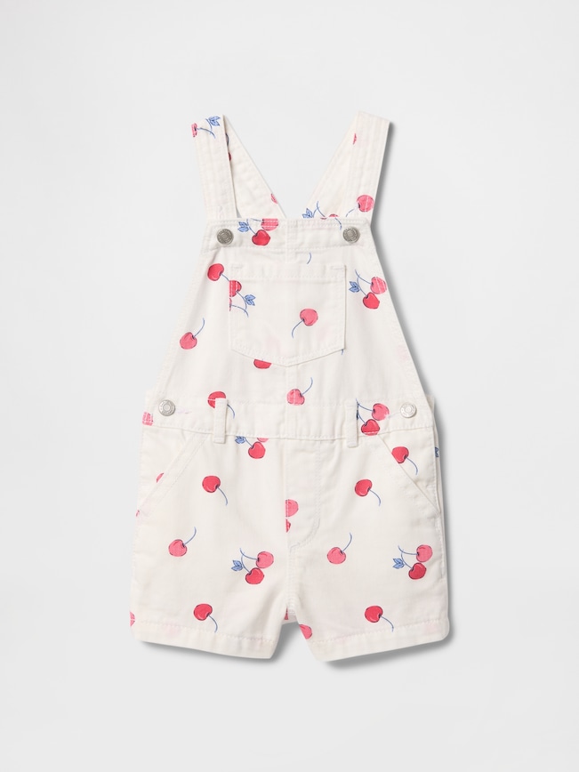 Baby & Toddler Denim Cherry Shortalls