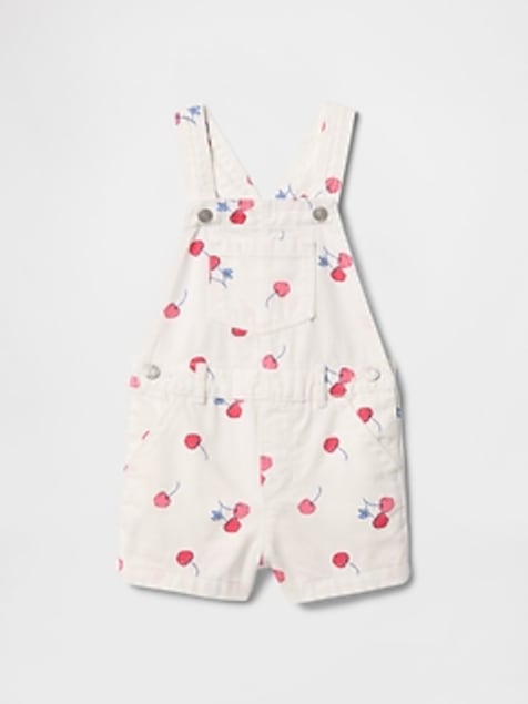 Baby & Toddler Denim Cherry Shortalls