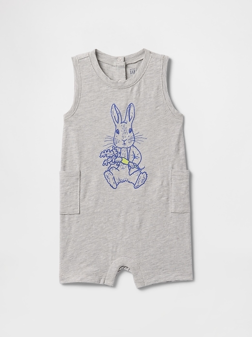Image number 1 showing, Baby Peter Rabbit™ Pocket Shorty One-Piece
