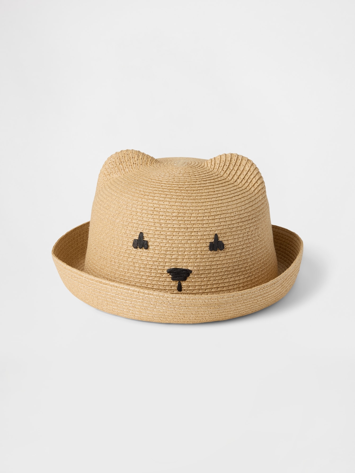 Toddler Straw Bear Hat