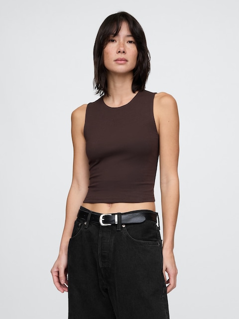 CloseKnit Jersey Crop Tank Top