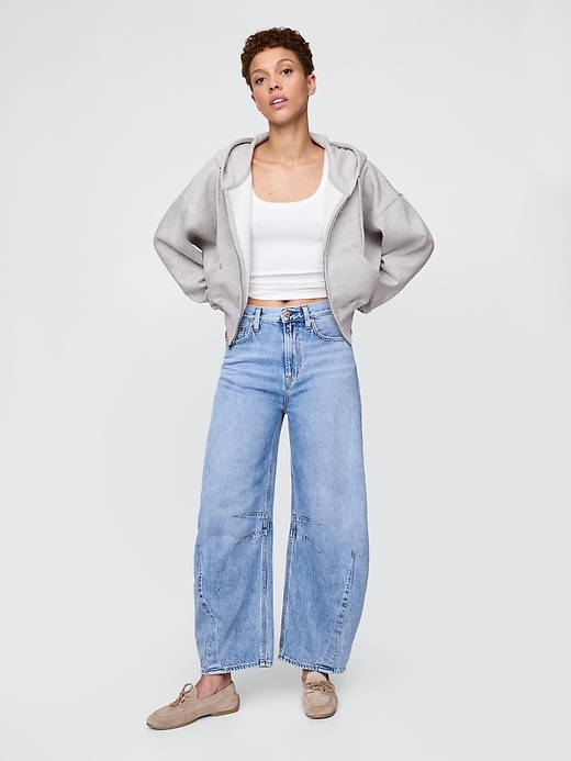 Image number 2 showing, VintageSoft Full-Zip Wedge Hoodie