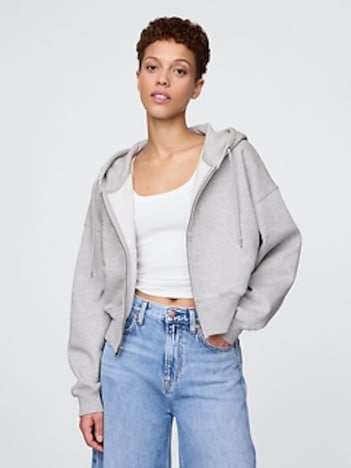 VintageSoft Full-Zip Wedge Hoodie