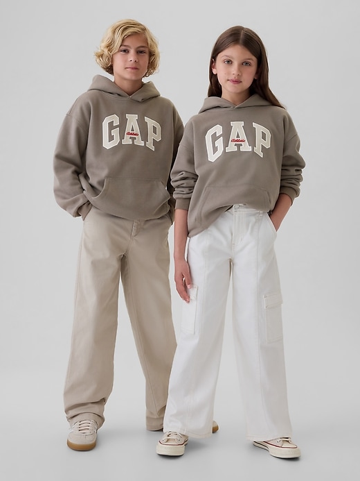 Image number 2 showing, Kids VintageSoft Athletic Logo Hoodie