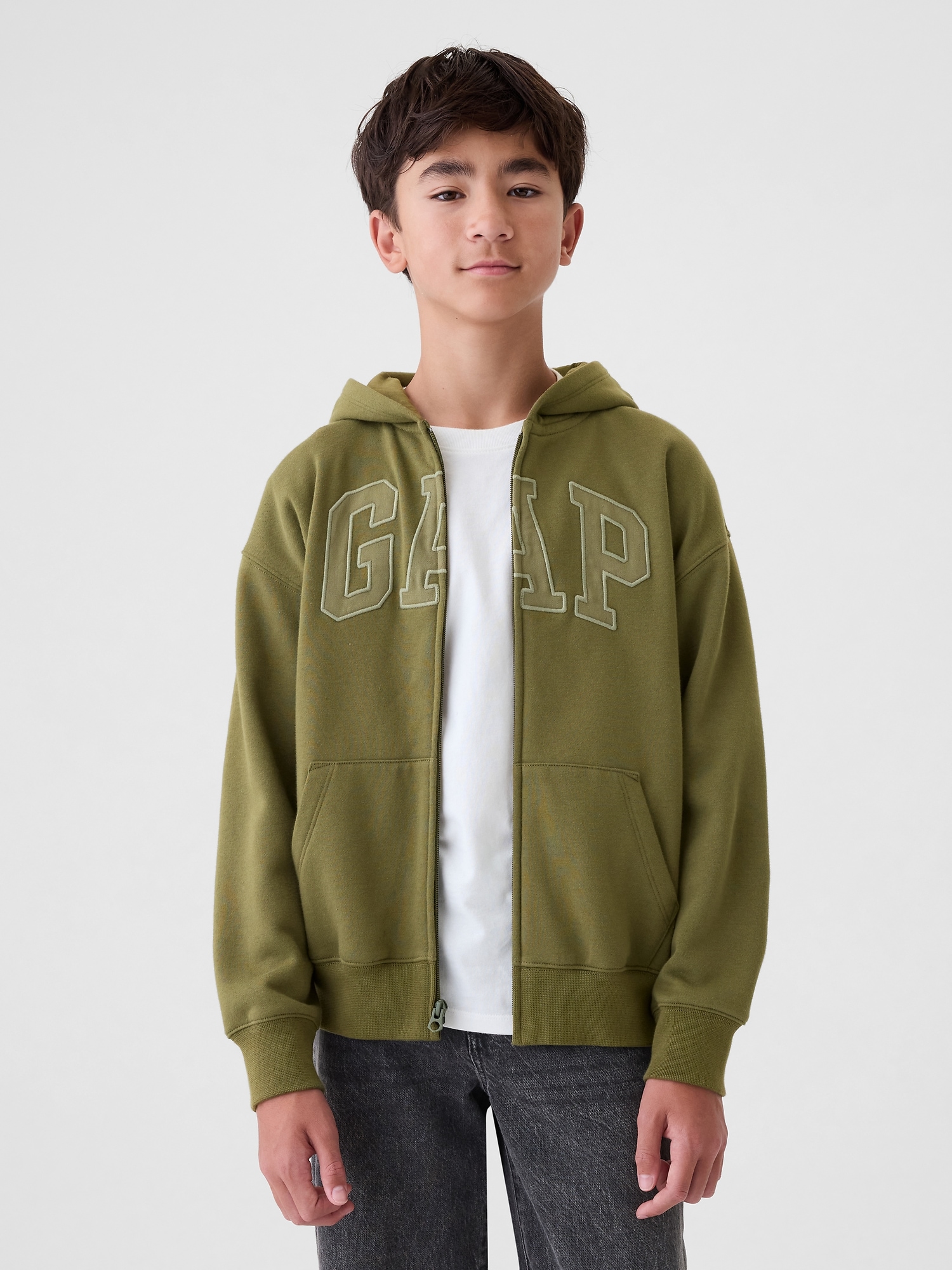 Kids gap logo hoodie sweatshirt shop