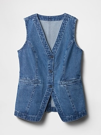 Longline Denim Vest