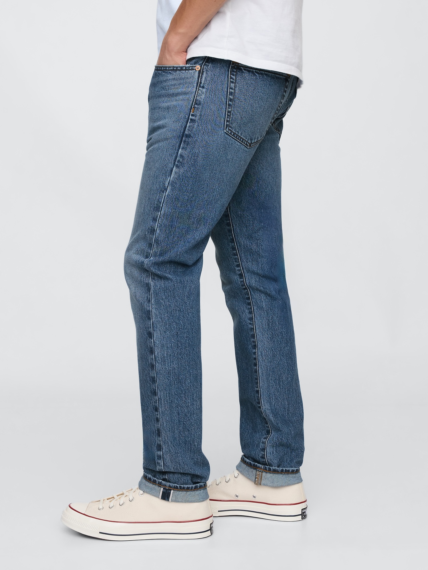 Мужские джинсы Gap Slim Selvedge Jeans — фото 3
