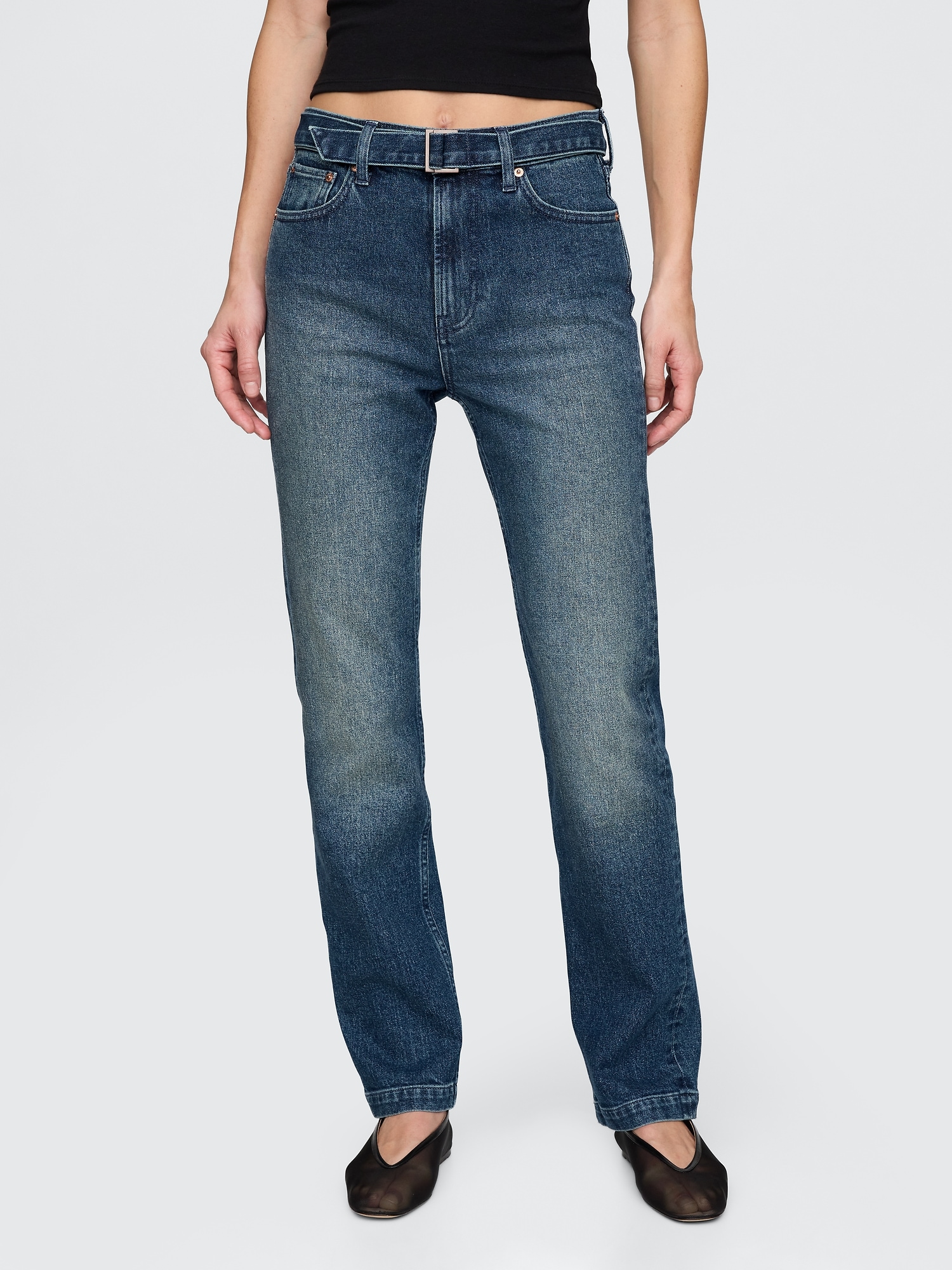 Женские джинсы Gap High Rise ’90s Slim Straight Jeans — фото 2