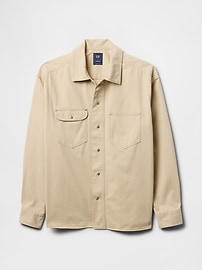 Twill Utility Shirt Jacket