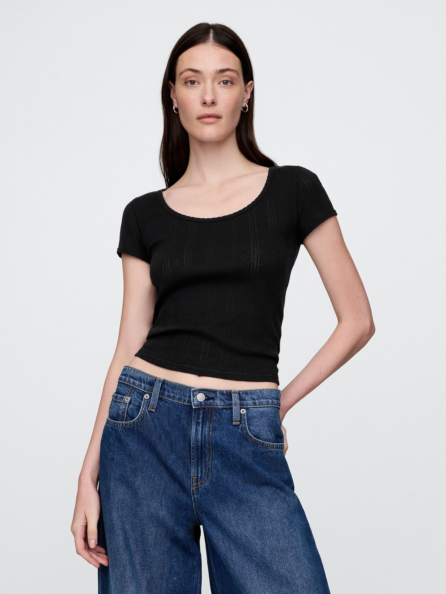 Pointelle Top