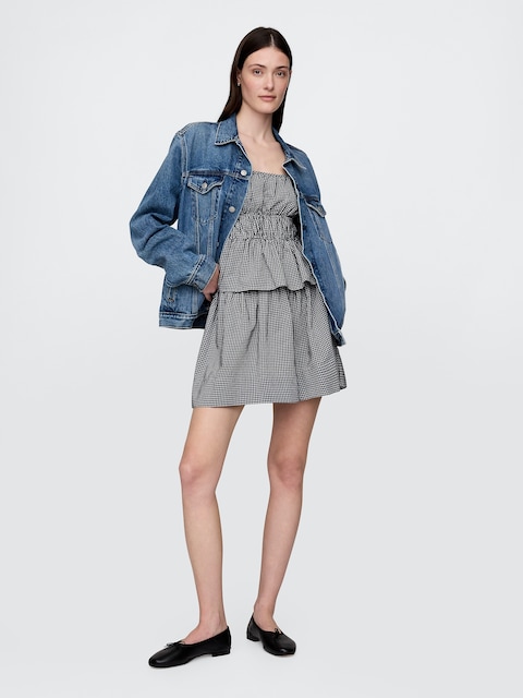 Smocked Mini Skirt