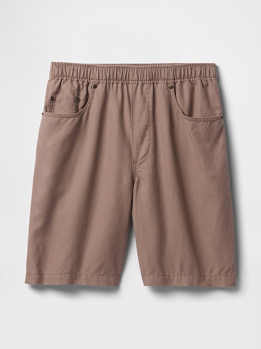 Image number 6 showing, 9" Linen-Cotton Easy Shorts