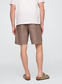 Linen-Cotton Easy Shorts