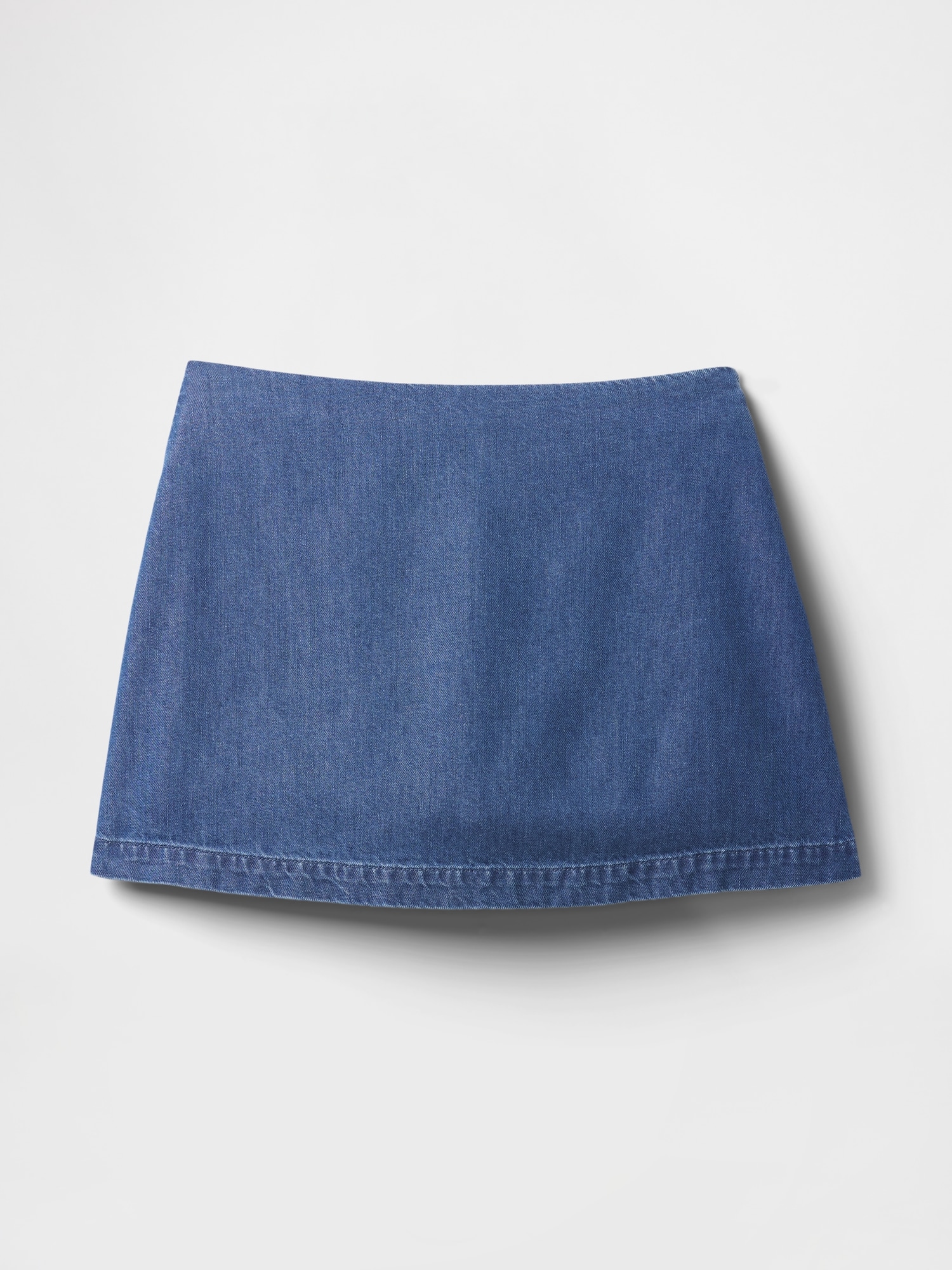 Женские юбки Gap UltraSoft Denim Mini Skort — фото 4