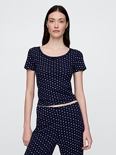 Pointelle Cropped PJ Pants