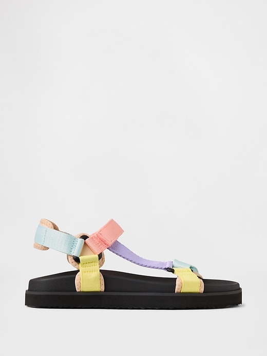 Image number 1 showing, Kids Canvas Strap Sandals