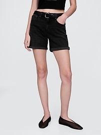 5" Mid Rise Girlfriend Shorts