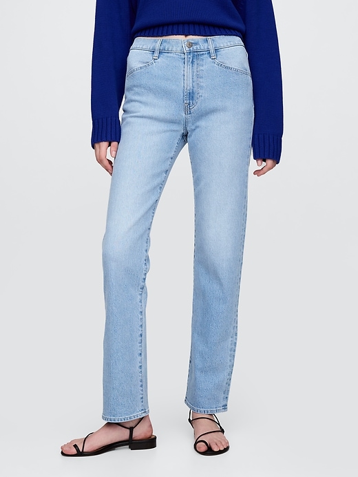 Image number 2 showing, High Rise '90s Straight Jeans