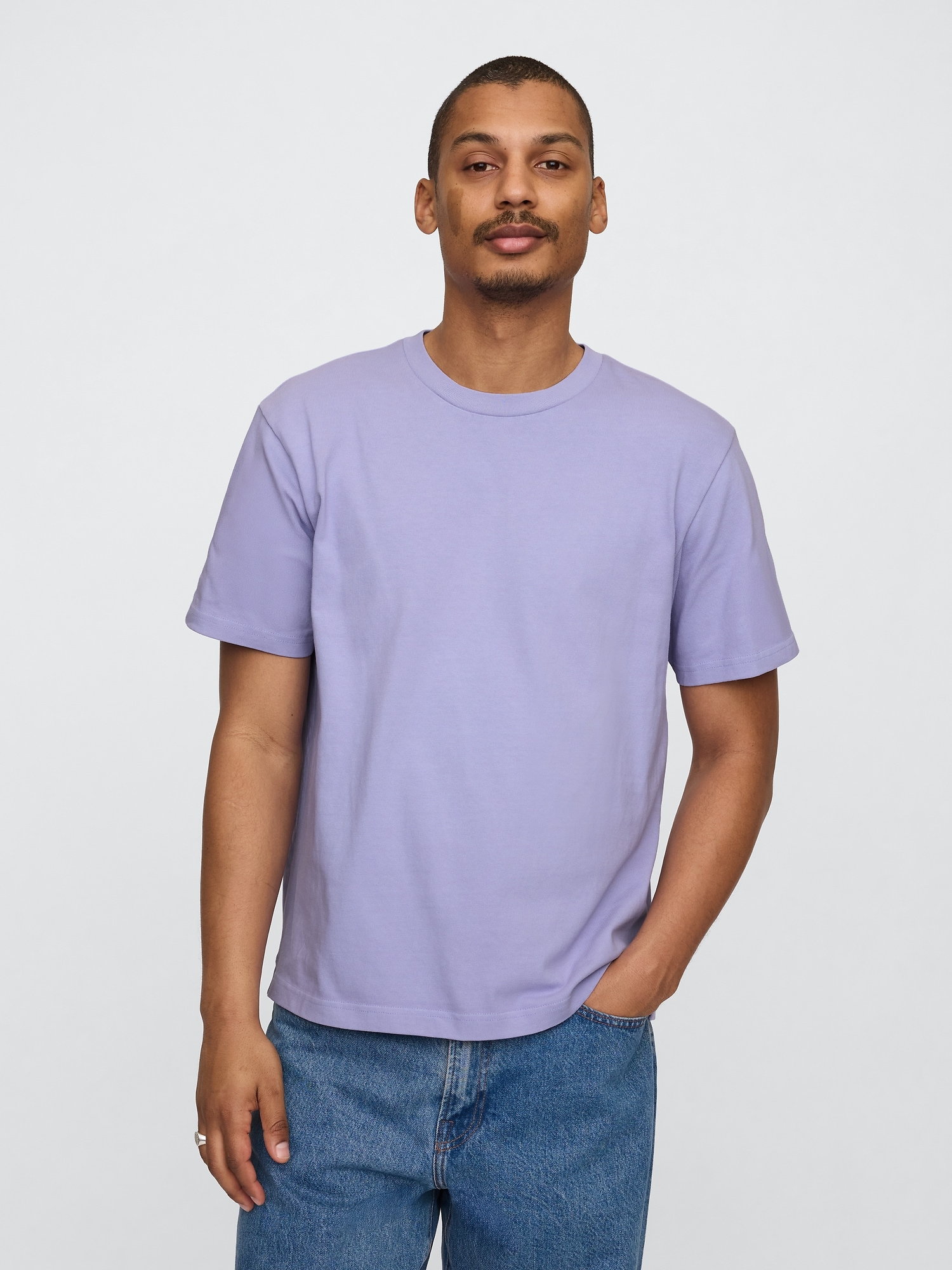 Gap Heavyweight Original T-shirt In Warm Violet