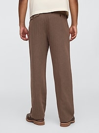 Linen-Cotton '90s Loose Pleated Khakis