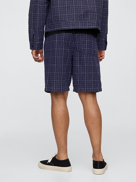 Image number 4 showing, 9" Linen-Cotton Easy Shorts