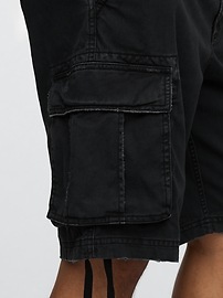 Twill Cargo Baggy Shorts