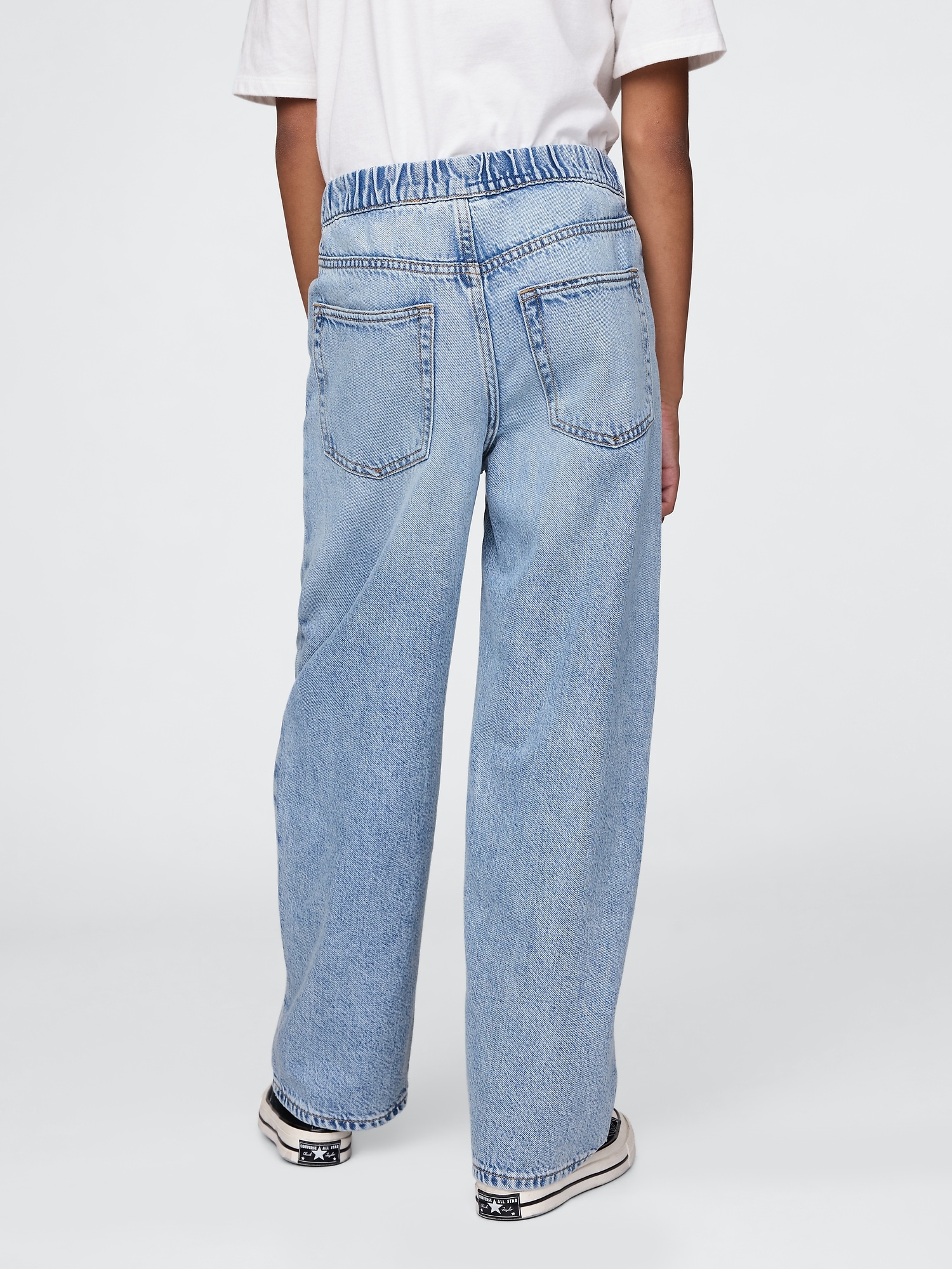 Детские джинсы Gap Kids UltraSoft Pull-On Baggy Jeans — фото 4