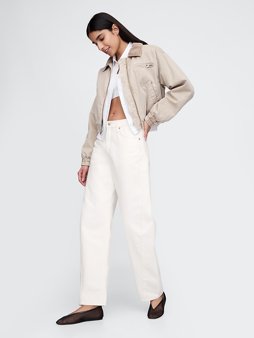Image number 3 showing, High Rise Barrel Jeans