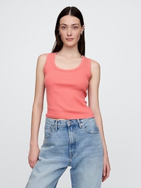 Rib Scoop Tank Top