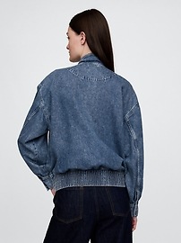 UltraSoft Denim Bomber Jacket