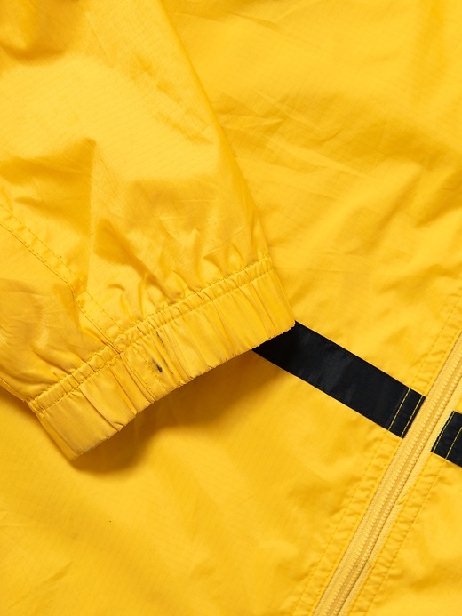 【00s】old GAP zip up nylon jacket Vintage Gap Jacket Medium Brown Mens Full Zip Strap Hooded
