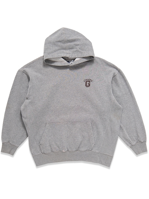 Sweat à Capuche Homme GAP Gris Taille M - Style Collège, Coton, Pockets