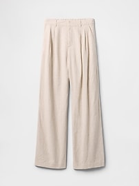 365 High Rise Linen-Blend Trousers