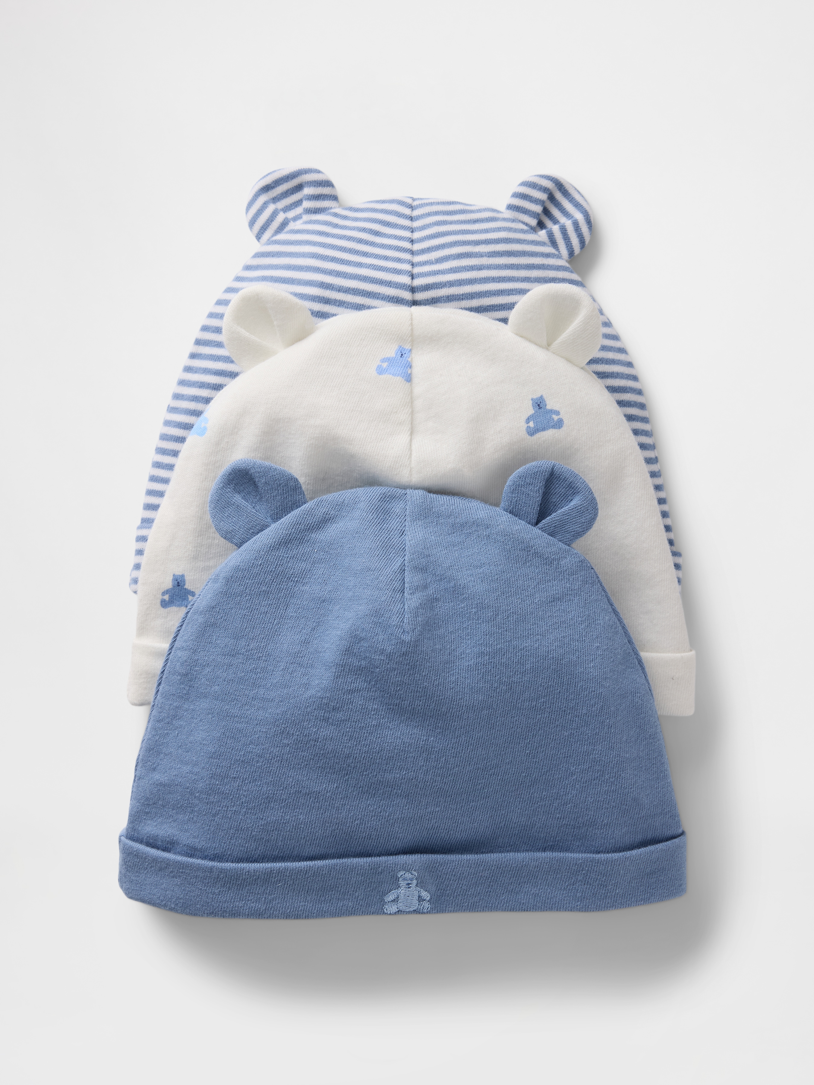 Baby First Favorites Organic Cotton Beanie (3-Pack)