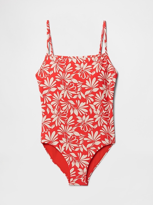 Image number 3 showing, Square-Neck One-Piece Swimsuit