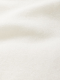 Linen-Blend Scalloped Midi Dress