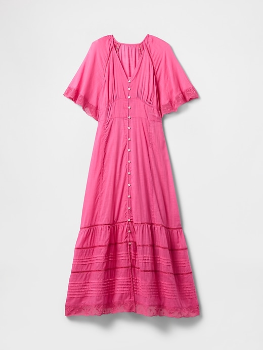 Image number 7 showing, Lace-Trim Midi Dress